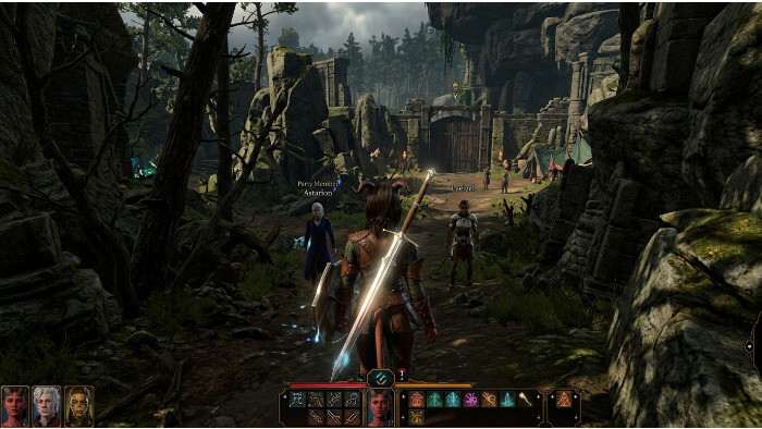 Baldur's Gate 3 thumbnail met personageportret, passend bij een Dragon Age-achtige camera mod