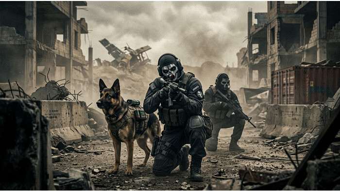 Uitgelichte thumbnail voor Call of Duty: Ghosts op Xbox met een gemaskerde soldaat en de gametitel