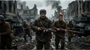 Uitgelichte thumbnail voor Call of Duty: World at War op Xbox met soldaat in WOII-setting en rauwe oorlogssfeer