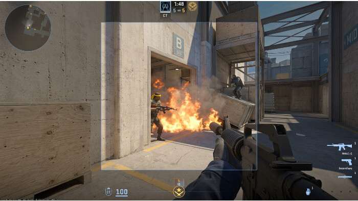 CS2-featured thumbnail met Counter-Strike 2-soldaat in scope-positie, passend bij spawn-timing en sightlines