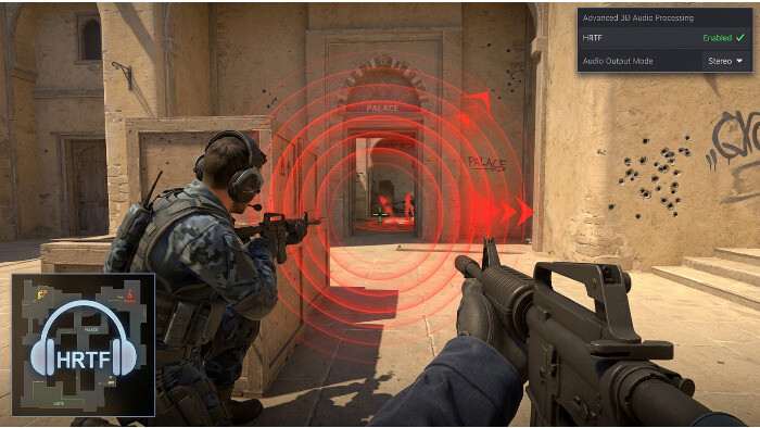 CS2 featured thumbnail over HRTF audio-instellingen om footsteps beter te horen