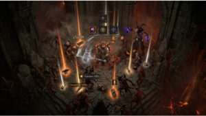 Diablo IV featured thumbnail met duistere demonische sfeer rond progressie en blijven doorrollen