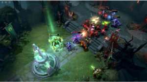 Dota 2 uitgelichte thumbnail met titel over buyback-regels op een donkere game-achtergrond