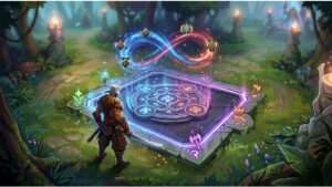 Dota 2 featured thumbnail met MMR-kalibratie en placements als centraal onderwerp