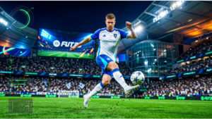 Uitgelichte thumbnail over EA Sports FC 25 met tekst over EA Sports FC 27-lek, release 25 september en early access