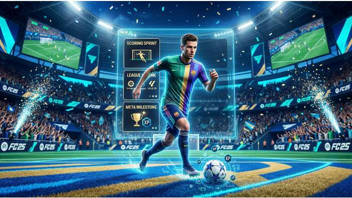 Uitgelichte thumbnail voor EA Sports FC 25 over hoe de game spelers naar dezelfde meta duwt