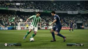 FIFA 12 thumbnail met voetbalspeler op het veld, passend bij Personality+ en het tragere opbouwtempo