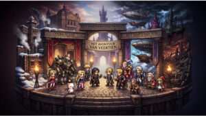 Featured thumbnail over HD-2D remake-route voor Final Fantasy VI met retro pixelart en moderne belichting