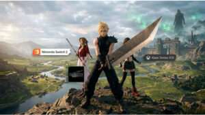Vierkante featured thumbnail voor Final Fantasy VII Rebirth met aankondiging voor Switch 2 en Xbox Series X|S