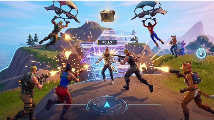 Fortnite featured thumbnail met titeltekst over streamer Pollo en de jacht op een zeldzame Sprite