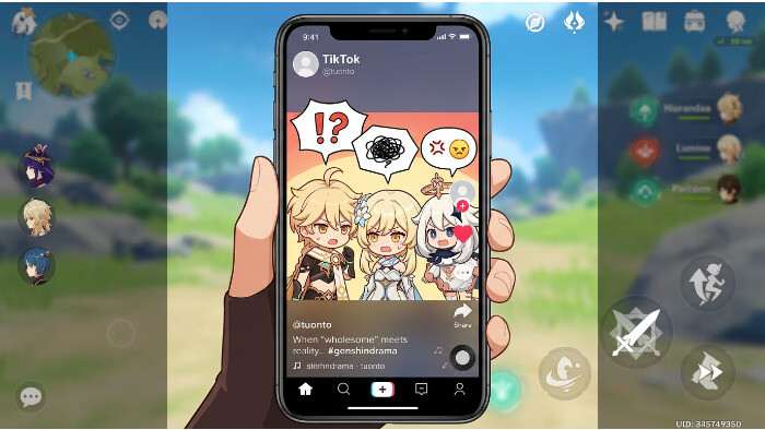 Featured thumbnail voor Genshin Impact met TikTok-thema dat het 'wholesome' imago van de game ter discussie stelt