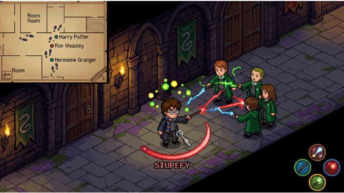 Uitgelichte thumbnail voor Harry Potter and the Order of the Phoenix op Nintendo DS met Harry in een donker magisch decor