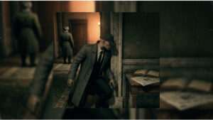 Uitgelichte thumbnail voor Hitman 2: Silent Assassin op PS met Agent 47 en een bankoverval-achtige sfeer