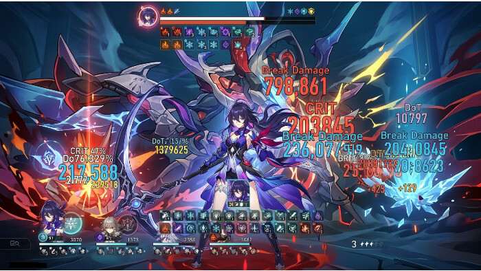 Honkai: Star Rail featured thumbnail met drukke combat UI en overlay-elementen rond personages