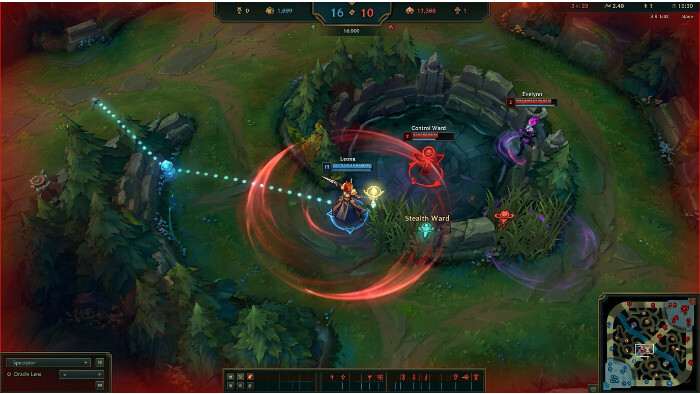 League of Legends featured thumbnail about support warding routes, with map-style background and title text