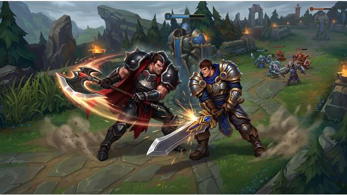 League of Legends thumbnail over toplane matchups en hoe je elke lane wint, met een duel op de toplane.