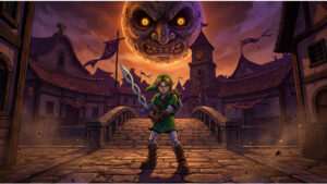 Uitgelichte thumbnail voor The Legend of Zelda: Majora's Mask over een vermeende remake die via IMDb is gelekt