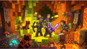 Uitgelichte thumbnail voor Minecraft Dungeons II met aankondiging van de release op 29 september