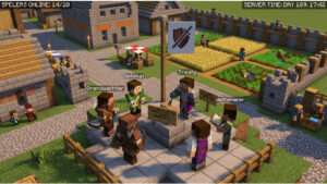 Minecraft: Java Edition thumbnail met blokkerig landschap en titel over deathban-servers en permadeath-politiek