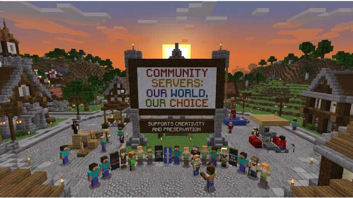 Featured thumbnail over Minecraft: Java Edition met ESA-controverse rond servers die eerst illegaal werden genoemd