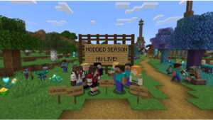 Featured thumbnail voor Minecraft: Java Edition met een modded Minecraft-scène die verwijst naar een viral TikTok-season