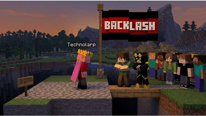 Minecraft featured thumbnail over de Technoblade-imitator en de harde reactie van de community