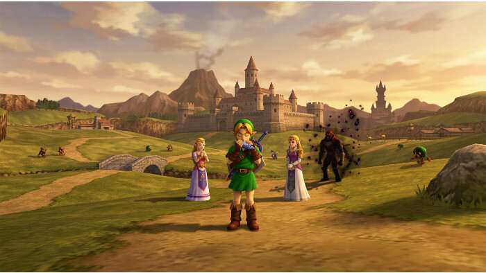 Uitgelichte thumbnail met Link uit The Legend of Zelda: Ocarina of Time bij een artikel over Miyamoto en Nintendo-remakes