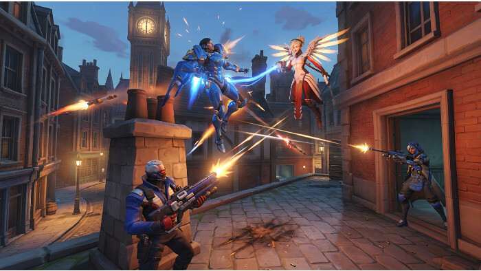 Overwatch 2 uitgelichte thumbnail met Pharah-thema voor een gids over counterpicks en haar stoppen