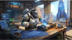 Overwatch 2 featured thumbnail over lore-updates voor maps in 2025 met game-art op de achtergrond
