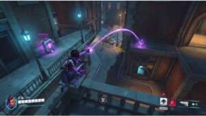 Overwatch 2 thumbnail met Sombra en haar Translocator, gericht op slimme plaatsingsspots