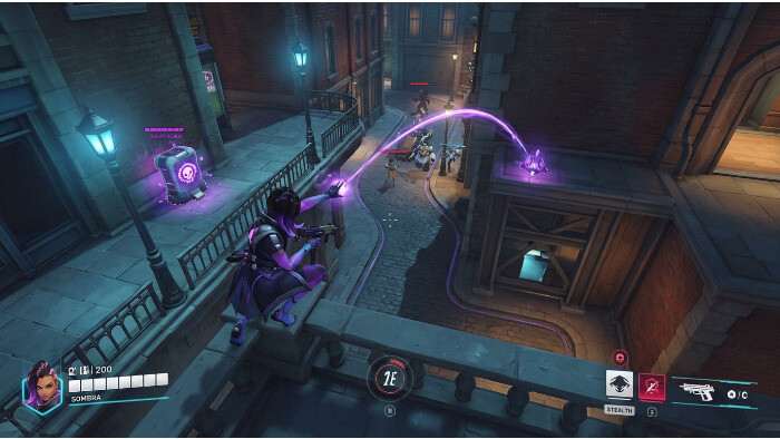 Overwatch 2 thumbnail met Sombra en haar Translocator, gericht op slimme plaatsingsspots