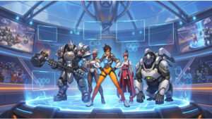 Overwatch 2 thumbnail over Stadium Mode met bericht dat hero builds worden geschrapt