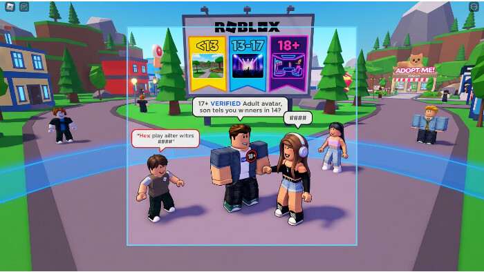 Roblox featured thumbnail over leeftijdszones die de sociale architectuur van het platform hertekenen
