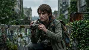 The Last of Us featured thumbnail met portret van personage tegen donkere achtergrond bij Netflix trailer-nieuws