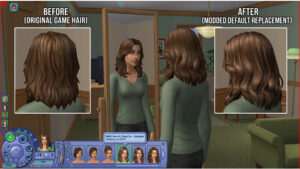 Featured thumbnail voor The Sims 2 over modders die de standaardharen een grote opknapbeurt geven