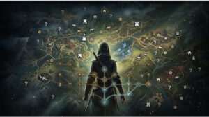 Assassin's Creed featured thumbnail met een openwereld-achtige gamevisual die het checklist-gevoel benadrukt