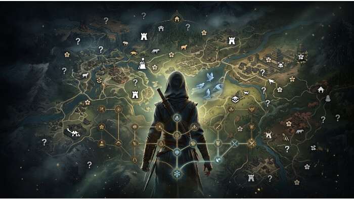Assassin's Creed featured thumbnail met een openwereld-achtige gamevisual die het checklist-gevoel benadrukt