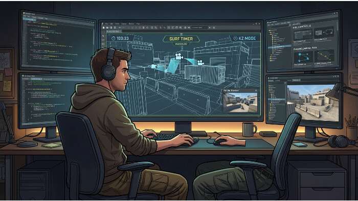 Uitgelichte thumbnail voor Counter-Strike 2 met Workshop-update voor mapmakers in een artikelvisual