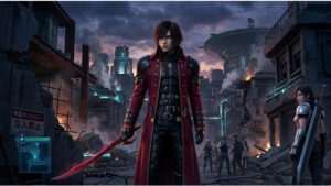 Featured thumbnail over Crisis Core: Final Fantasy VII, met Gackt in Genesis-cosplay die fans laat dromen van Dirge of Cerberus.