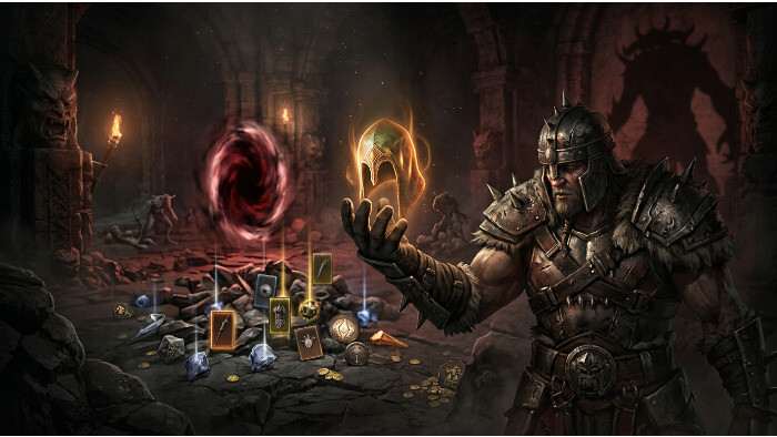 Diablo IV uitgelichte thumbnail met een duistere demon en gloeiende loot-sfeer rond 'nog &eacute;&eacute;n run'