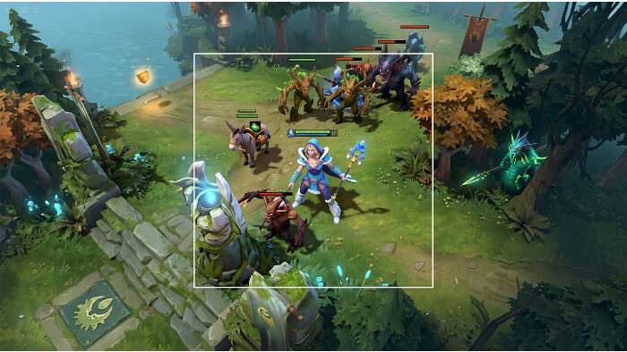 Dota 2 uitgelichte thumbnail met hero-illustratie, passend bij het artikel over de eerste 10 minuten en leercurve