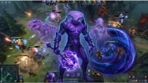 Dota 2 thumbnail met Faceless Void, passend bij het artikel over afgekeurde redesigns en hero identity