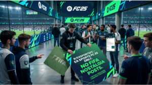 EA Sports FC 25 uitgelichte thumbnail met r/EASportsFC dat een harde grens stelt rond FIFA-nostalgie