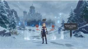 Genshin Impact featured thumbnail met Snezhnaya-thema en titel over quest-gating en het ontvoeringspatroon