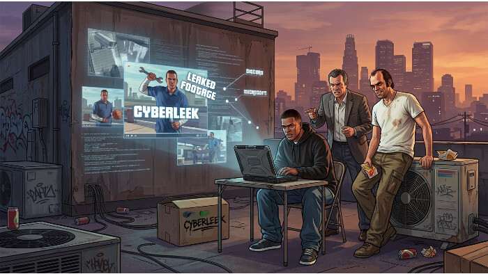 Grand Theft Auto V thumbnail met Take-Two die via dagvaardingen Microsoft en Discord inzet tegen een GTA 6-leaker