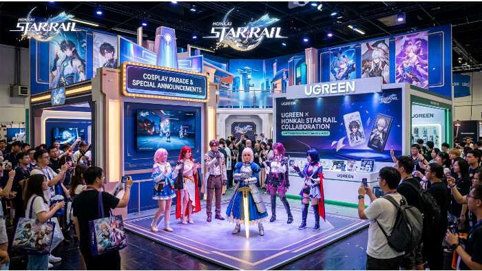 Honkai: Star Rail thumbnail met aankondiging van gamescom 2026 booth, cosplay parade en UGREEN-collab