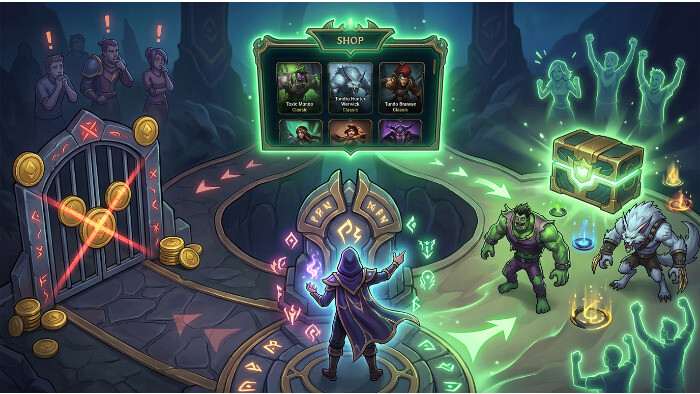 League of Legends thumbnail over Classic skins, met focus op het terugdraaien van de betaalmuur door Riot