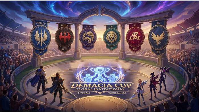 League of Legends thumbnail over de Demacia Cup die uitgroeit tot een wereldwijd toernooi met 12 teams