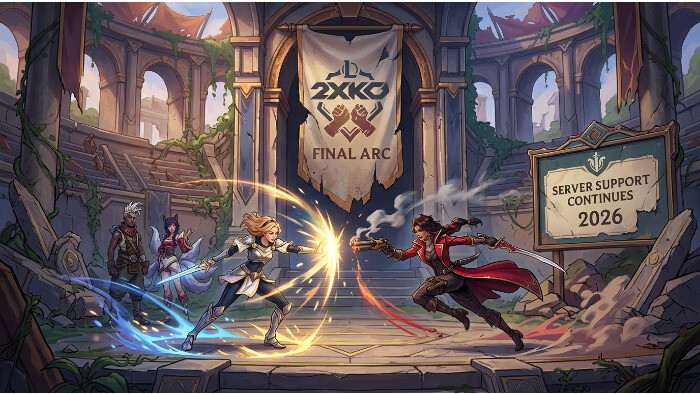 League of Legends nieuwsthumbnail over Riot die de actieve ontwikkeling van 2XKO stopt in december 2026