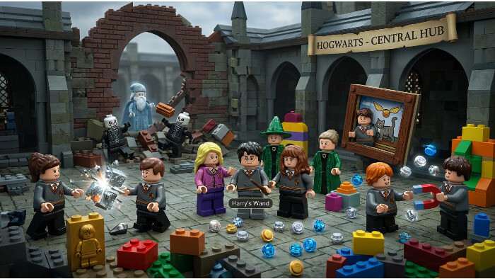 Featured thumbnail voor LEGO Harry Potter: Years 5-7 over toonshift en hubdesign in Hogwarts